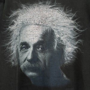 Late 90s Albert Einstein Art Vintage T-Shirt 画像 2