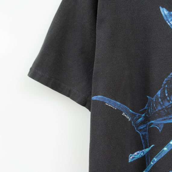 1991 Single-Stitch Swordfish Vintage Animal Art T… - image 3