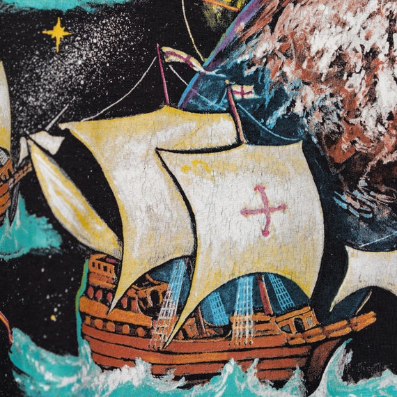 1992 Single-Stitch Age of Discovery Vintage Art T… - image 3
