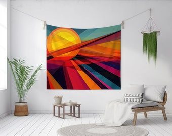 Colorful Sunset Wall Tapestry Wall Decor for Bedroom Teen Room or College Dorm