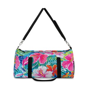 Duffel Bag with Tropical Beach Design Perfect Gym Bag or Weekend Trips