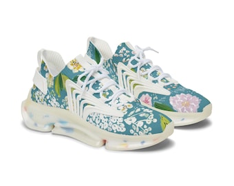 Tropical Plumeria & Monstera Sneakers