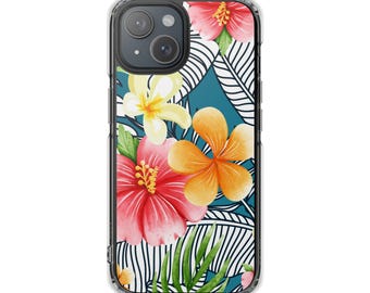 Tropical Hibiscus Floral Phone Case | Clear Impact Case
