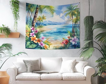 Indoor Wall Tapestry Create a Relaxing Retreat Tropical  Wall Tapestry Perfect for Dorm RoomLiving Room or Bedroom