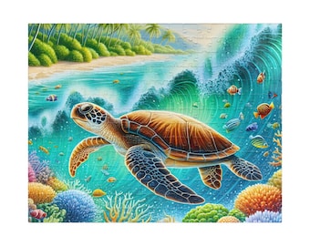 Sea Turtle Ocean Reef Puzzle | 110-1014 Piece Jigsaw