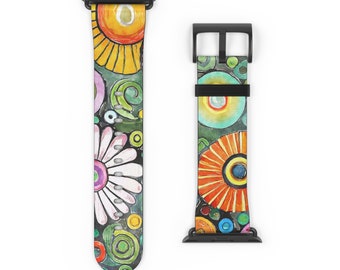 Funky Daisy Flower Watch Band Replacement Watch Band Gift