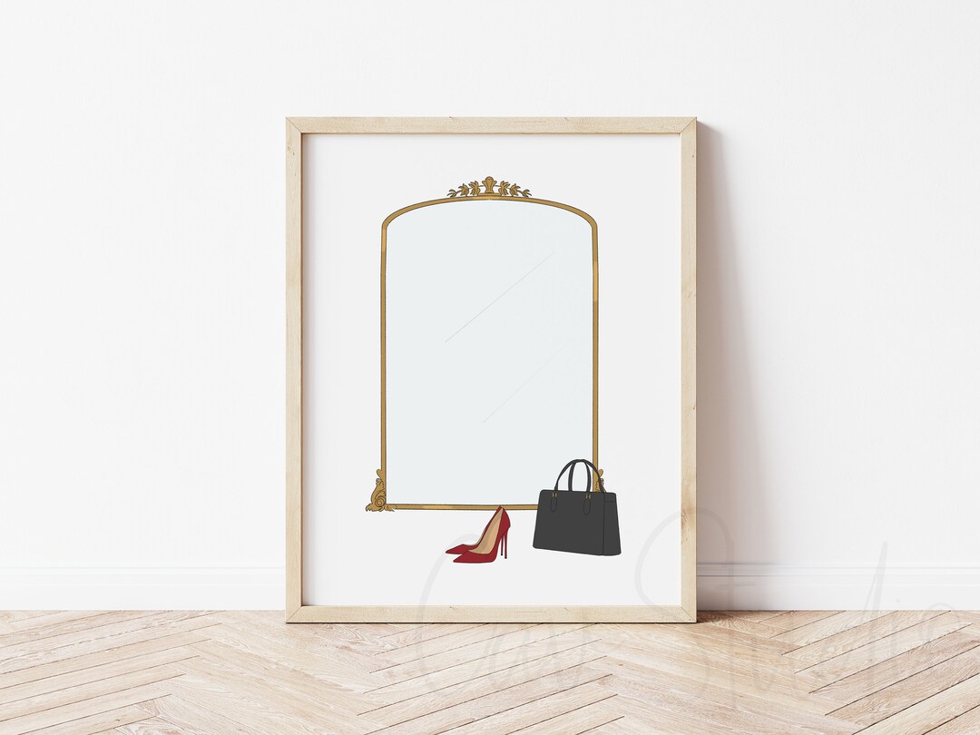 Girly Wall Art, Printable Wall Art, Fashion Art, Fashion Wall Art, Gold ...