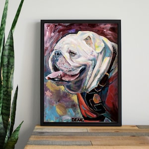 University of Georgia Mascot, Uga VI - &quot;Whatchagot Loran&quot; Art Print