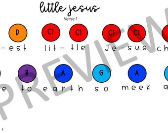 Little Jesus- handbell chart