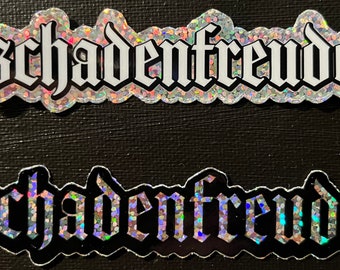 Vinilo para portátil Schadenfreude con purpurina