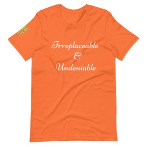 Irreplaceable and Undeniable Unisex t-shirt
