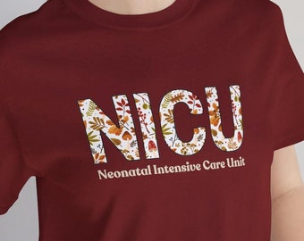Camiseta de otoño de enfermera de la UCIN: Camiseta de Halloween de otoño