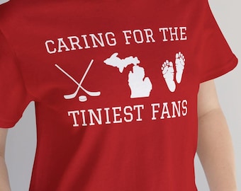 Michigan Hockey Baby Fan T-Shirt: NICU Nurse Gift