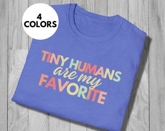 NICU Nurse Shirt: "Tiny Humans" Graphic