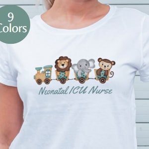 Cute Animal NICU Nurse Tshirt, NICU Nurse Shirt, Cute nicu nurse shirt, nicu nurse apparel, nicu nurse gear