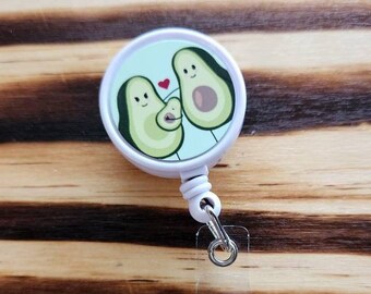 Nurse Badge Reel, Nurse Badge Retractable Name Tag. Cute NICU Badge Reel, RN Badge. Custom Gift For Nurse, Avocado Baby Badge, L&D Badge