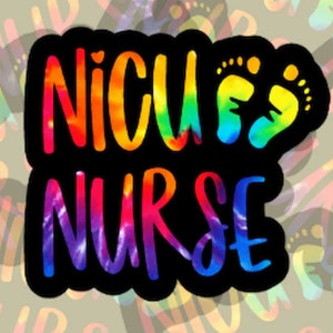 NICU Krankenschwester Aufkleber, NICU Krankenschwester, Tie-Dye Krankenschwester Aufkleber, Tie-Dye NICU, L & D Krankenschwester, Tie-Dye Aufkleber, Krankenschwester Aufkleber