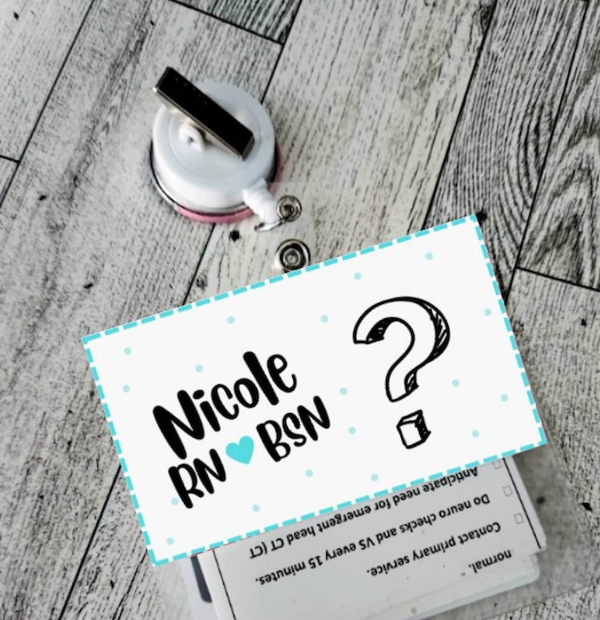 Nurse badge cards - Etsy 日本
