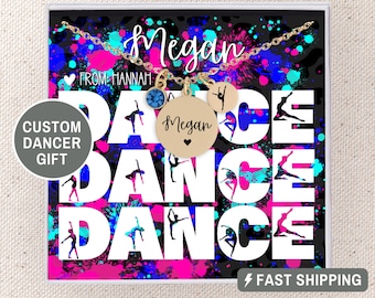 Personalized Dance Gifts Ballet Necklace Bulk Dance Recital Gifts Personalized Dancer Necklace Birthstone Necklace Ballet Teacher Gift