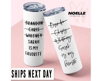 Funny Favorite Child Tumbler Mothers Day Gift for Mother In Law from Daughter In Law Personalized Gift for Mom Favorite Daughter Son Child