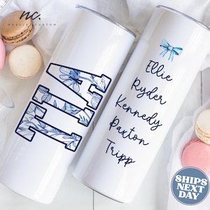 Custom Tia Tumbler with Straw for Spanish Aunt Personalized Tia Gifts Tia Floral Travel Mug from Niece Nephew Tia Mother&#39;s Day Tia Cup