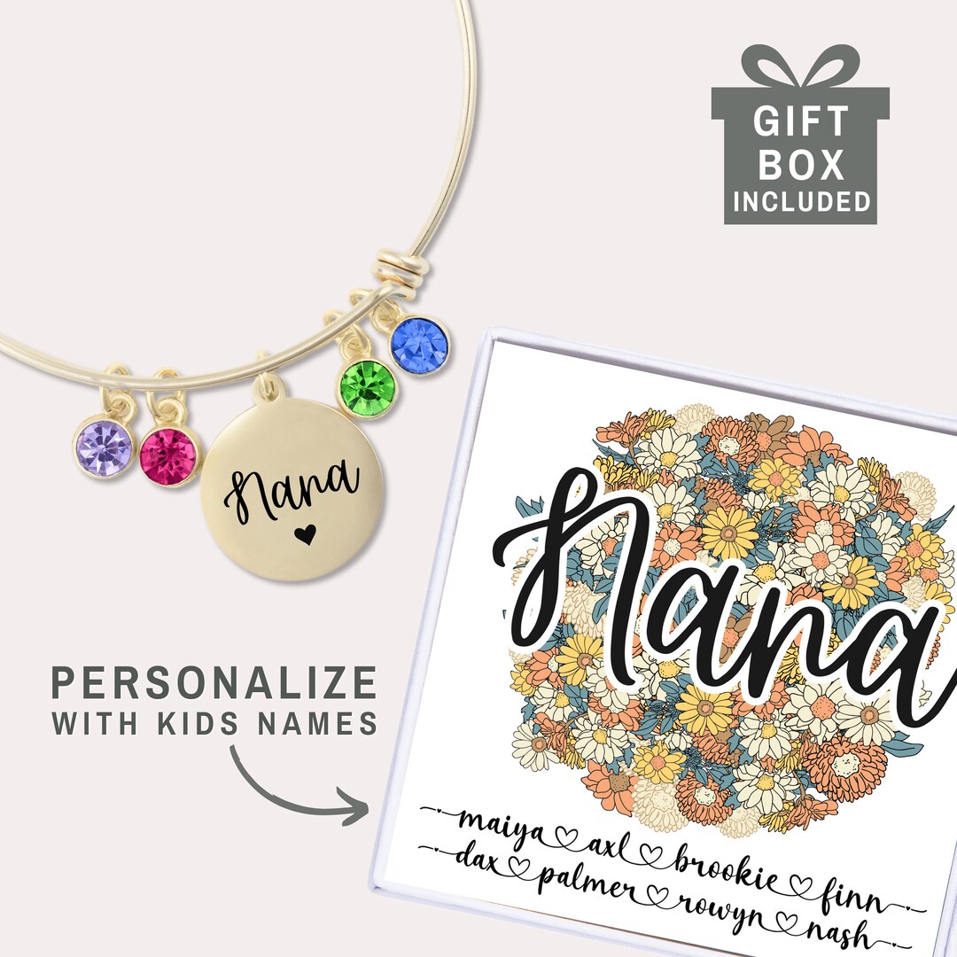 Personalized Nana Long Wallet - Mother's Gift Idea with up to 8 Kids - Blessed To Be Called Nana
