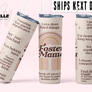 Foster Mama Tumbler Foster Mom Gift for Mother's Day Gift for New Foster Mom Foster Care Gifts Foster Mom Mug Foster Mama Travel To-Go Cup