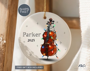 Cello Ornament Personalized Cello Christmas Ornament Musical Instrument Ornament Cellist Ornament for Cello Player Ornament Kid Ornament