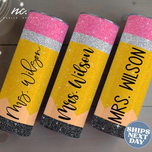 Teacher Gifts Teacher Tumbler Teacher Appreciation Gifts Teacher Christmas Gift Teacher Cup Pencil Tumbler Personalized Teacher Tumbler