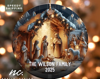 Nativity Christmas Ornament Nativity Set Jesus Ornament Christian Christmas Religious Ornament Gift Christian Nativity Scene Christmas 2025