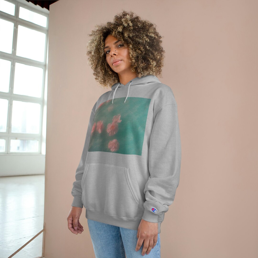 Champion Hoodie Floral Design Etsy France