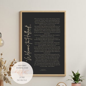 Dark Left Title Welcome To Holland Poem Print | Inspirational | Special Needs Art | Down Syndrome | Rare Holiday Gift | Digital Download
