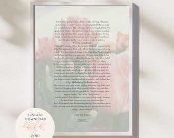 Welcome To Holland Tulip Full Poem Print | Special Needs Art | Down Syndrome | CDKL5 | Rett Syndrome | Autism | Digital Gift Print | New Mom
