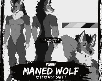 Cheap Maned Wolf Furry Anthro Base