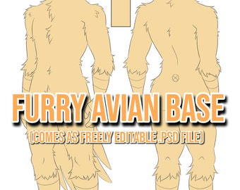 Cheap Furry Avian Anthro Base