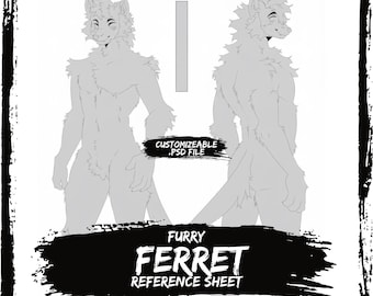 Cheap Ferret Furry Anthro Base