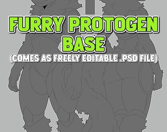 Tani Protogen Furry Anthro Base