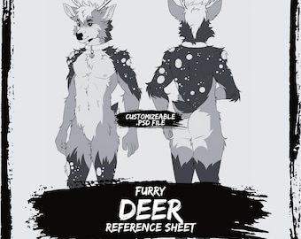 Cheap Deer Furry Anthro Base