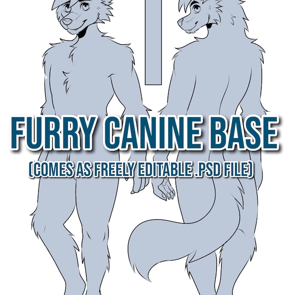 Cheap Canine Furry Anthro Base