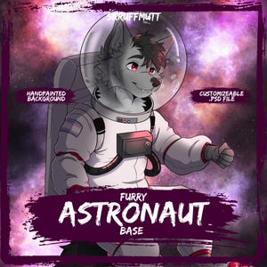 Canine Furry Astronaut Base | Usable as Phone Wallpaper and more!