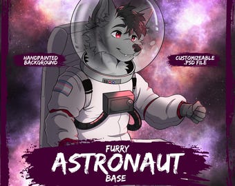 Canine Furry Astronaut Base | Usable as Phone Wallpaper and more!