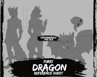 Dragon Furry Anthro Base