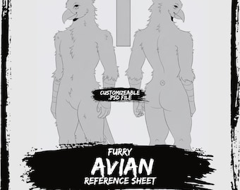 Cheap Furry Avian Anthro Base