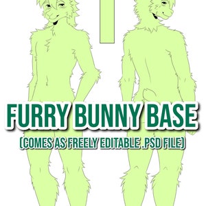 Cheap Furry Bunny Anthro Base