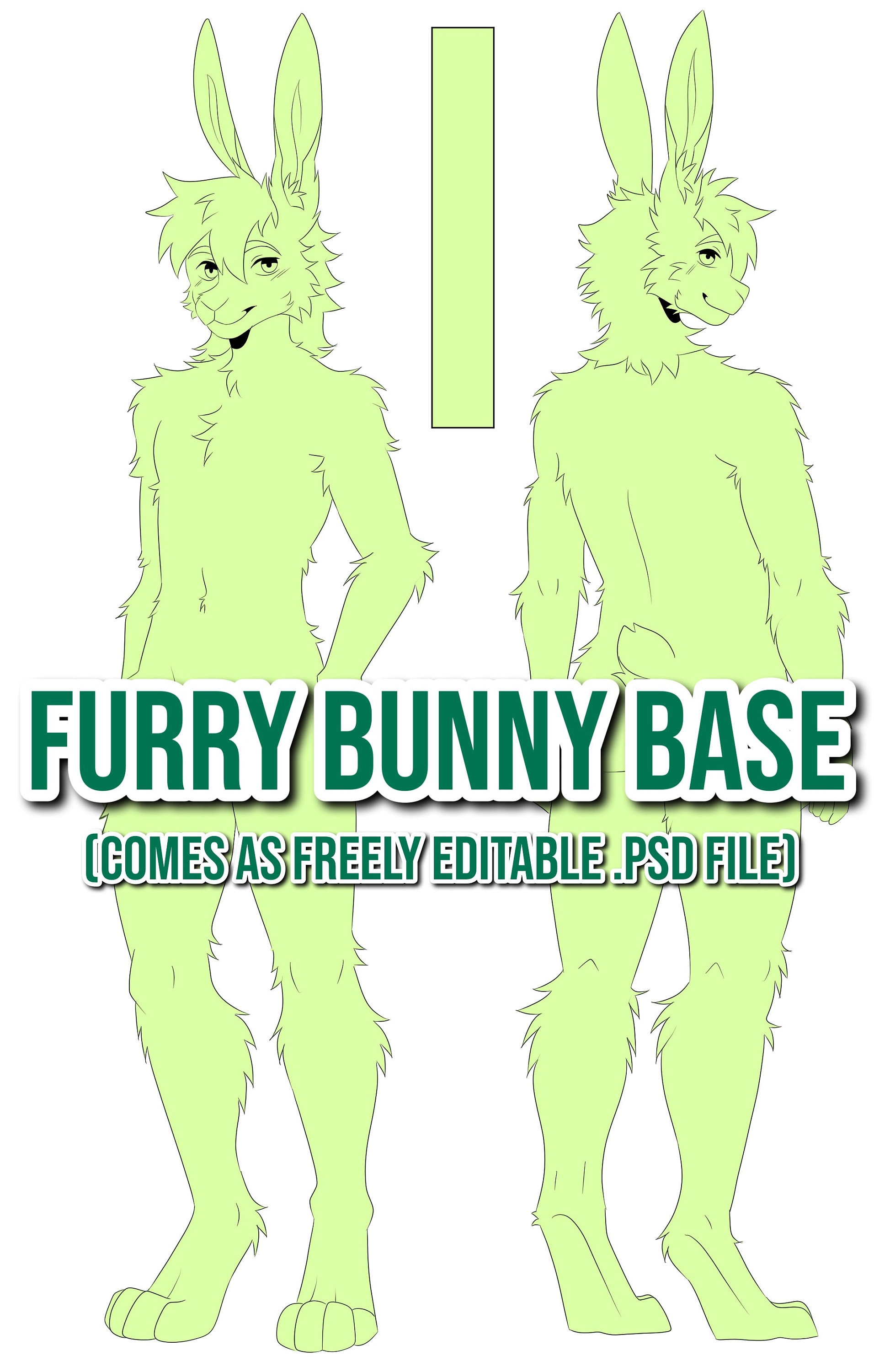 Cheap Furry Bunny Anthro Base