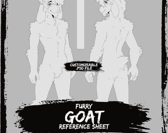 Cheap Goat Furry Anthro Base