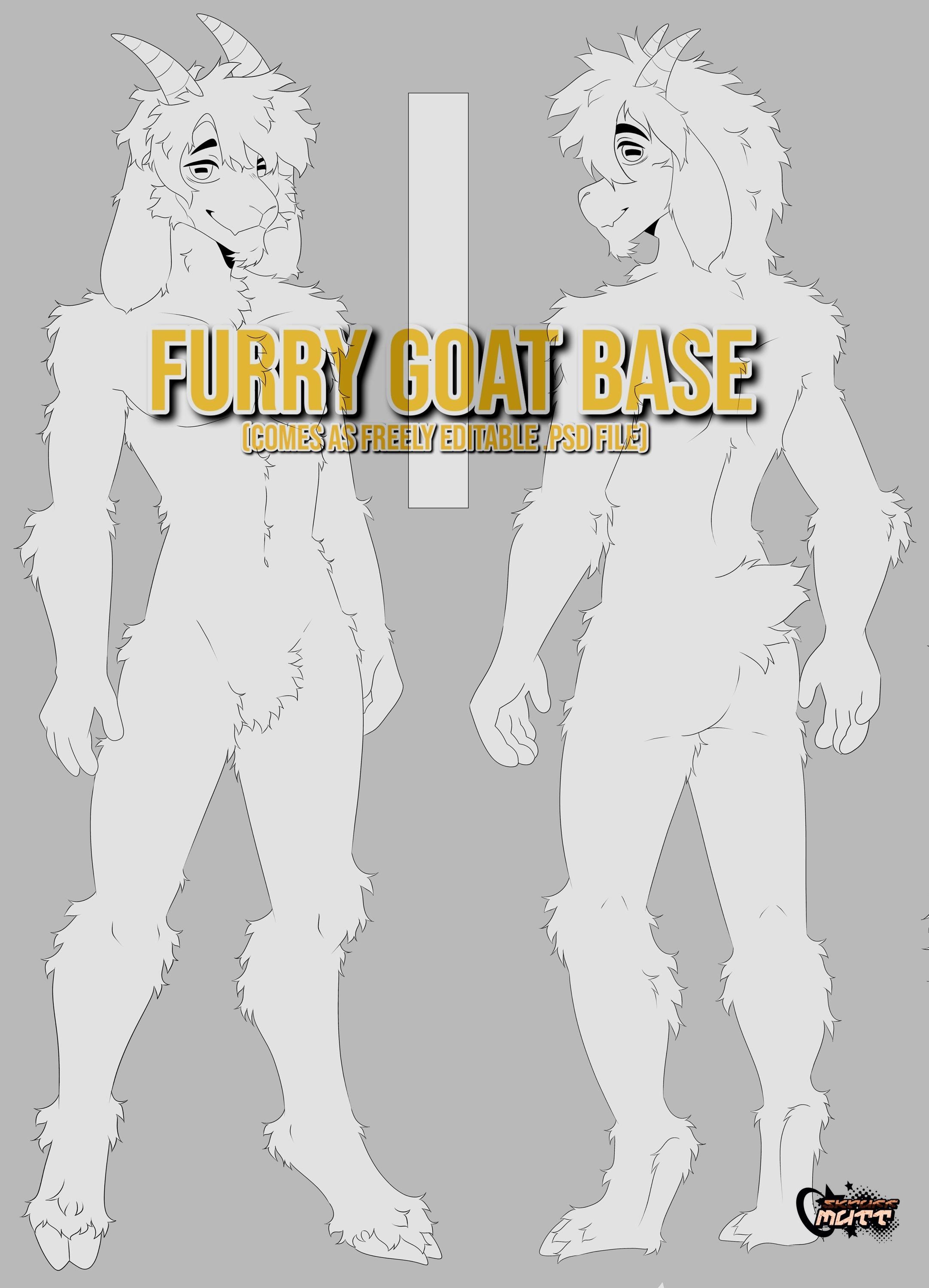 Cheap Goat Furry Anthro Base