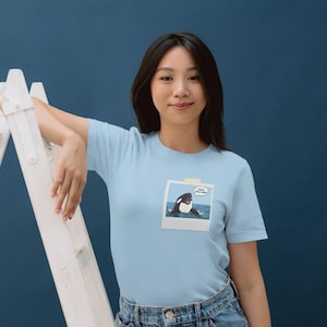 Whale Hello There Orca Shirt | Funny Ocean Animal Shirt, Cute Killer Whale Tee, Fisherman Aesthetic,  Polaroid Style