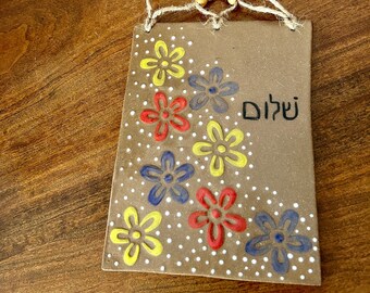 Peace Wall Art Handmade Pottery