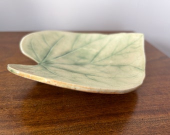 Leaf Shaped Plate Handmade Pottery ~ Nature Inspired Art
